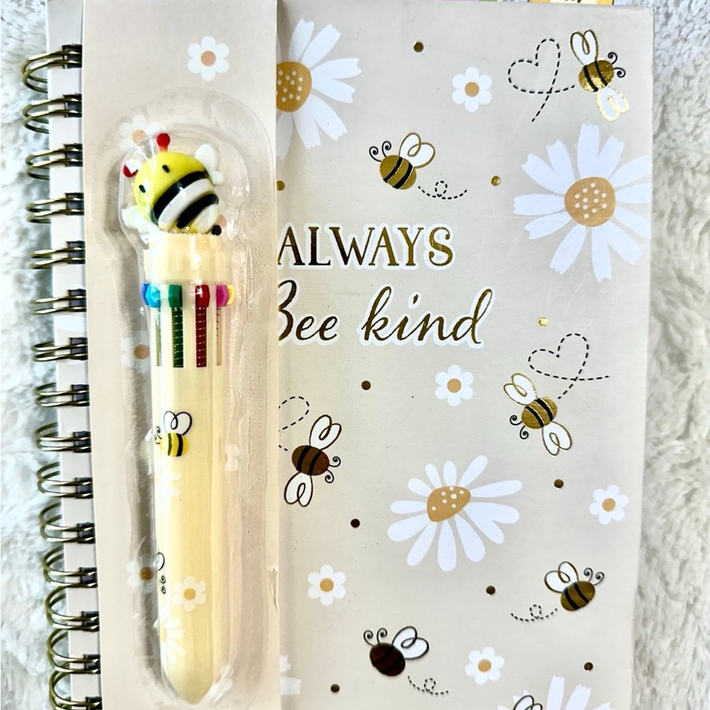 Bee-Themed Notebook and Pen Set, journal